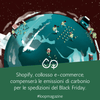 BlackFriday, Shopify compensa le emissioni di CO2