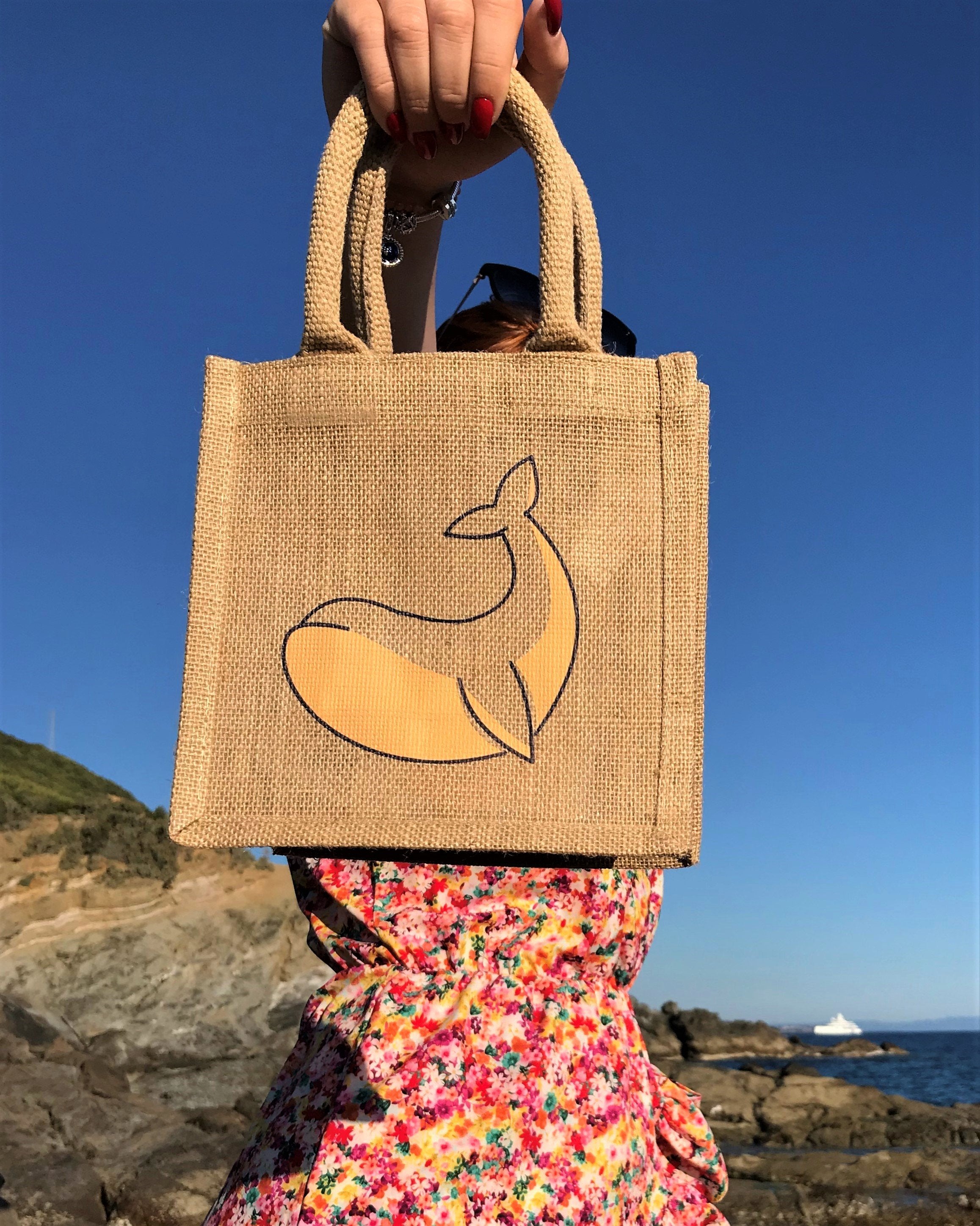 Mini Bolso Verano Yute - Ballena 